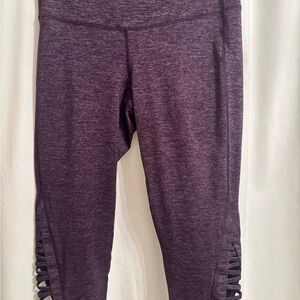 Athleta Purple Leggings with Side Cutouts
